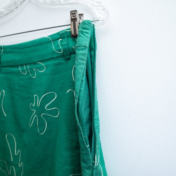 Revolve Capulet Front Slits Mini Skirt in Green M - Picture 7 of 7